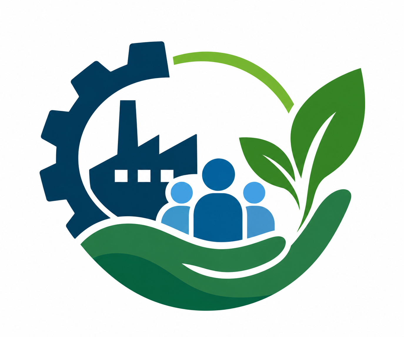 Símbolo de industria, comunidad y medio ambiente