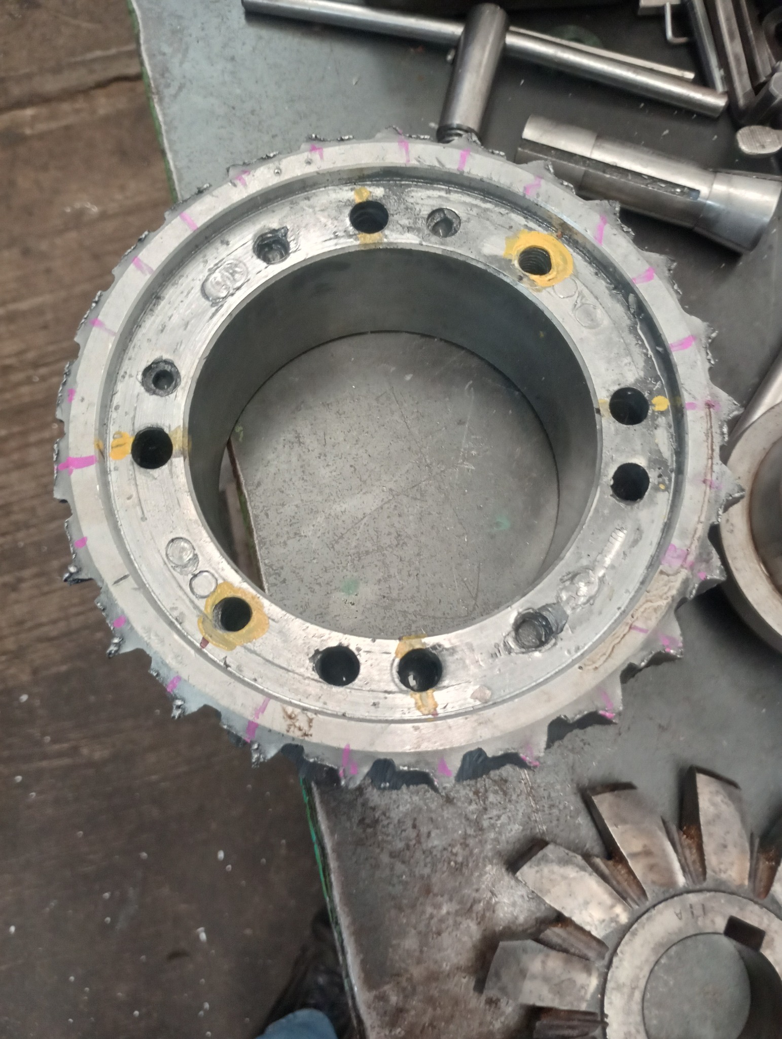 Proceso de fabricación de engrane de aluminio