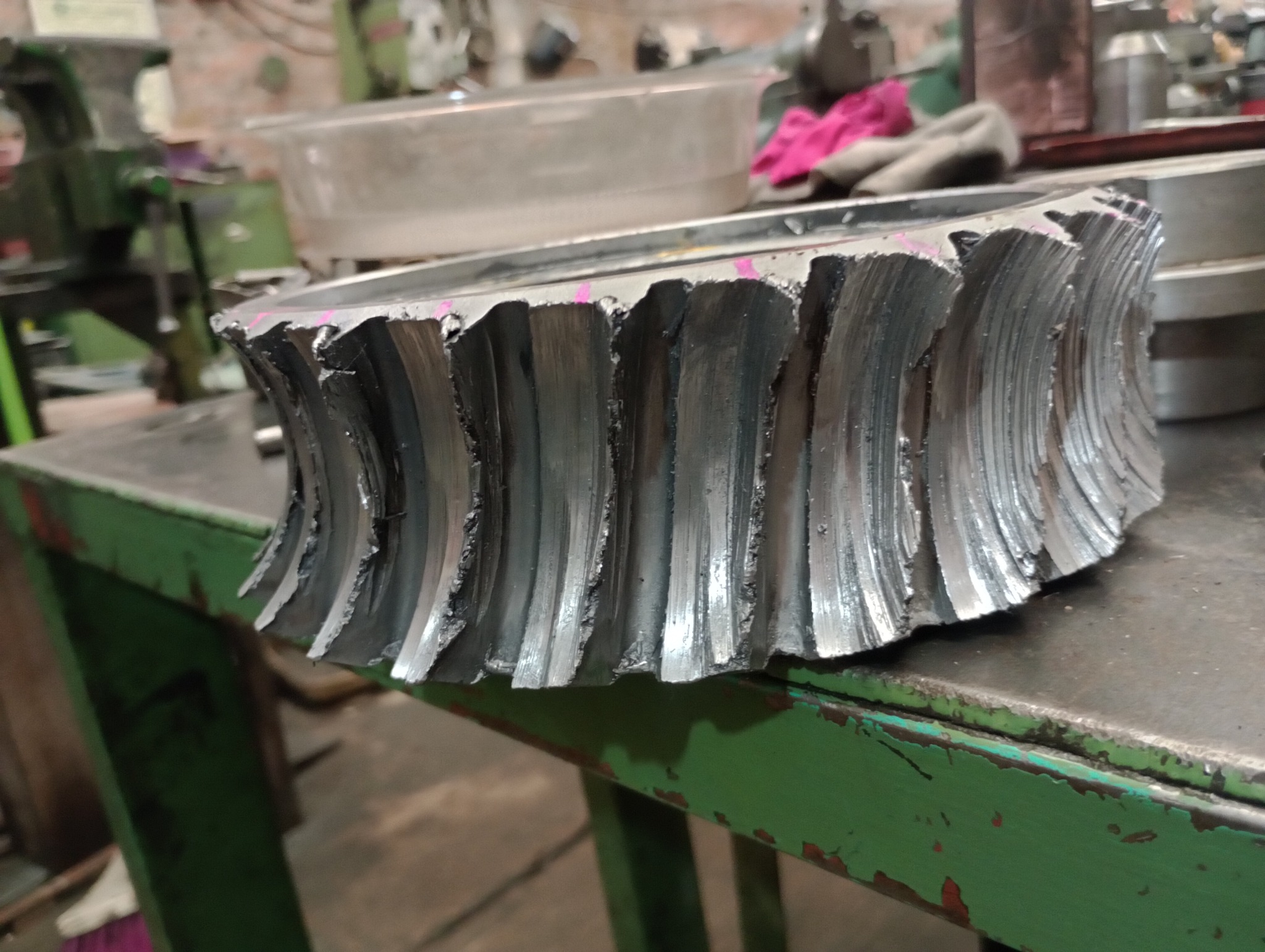 Proceso de fabricación de engrane de aluminio